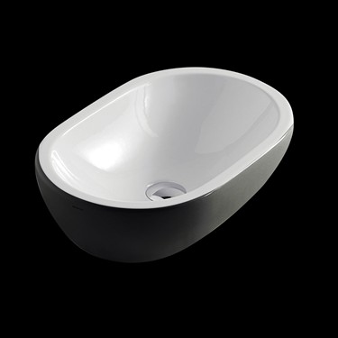 Lavabo ciotola Nero/Bianco. Serie Midas. Code 5233NB/5234NB