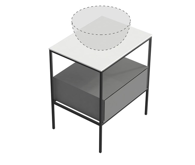 Struttura per mobile 60x45,5