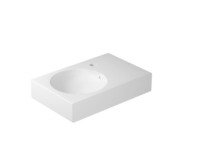 Lavabo appoggio o sospeso cm 70x46