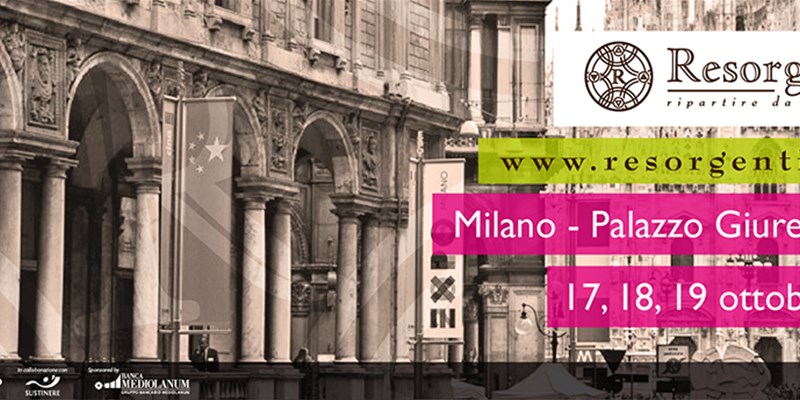 Partecipa all'Experience Resorgentia a Milano, dal 17 al 19 Ottobre, in occasione di: